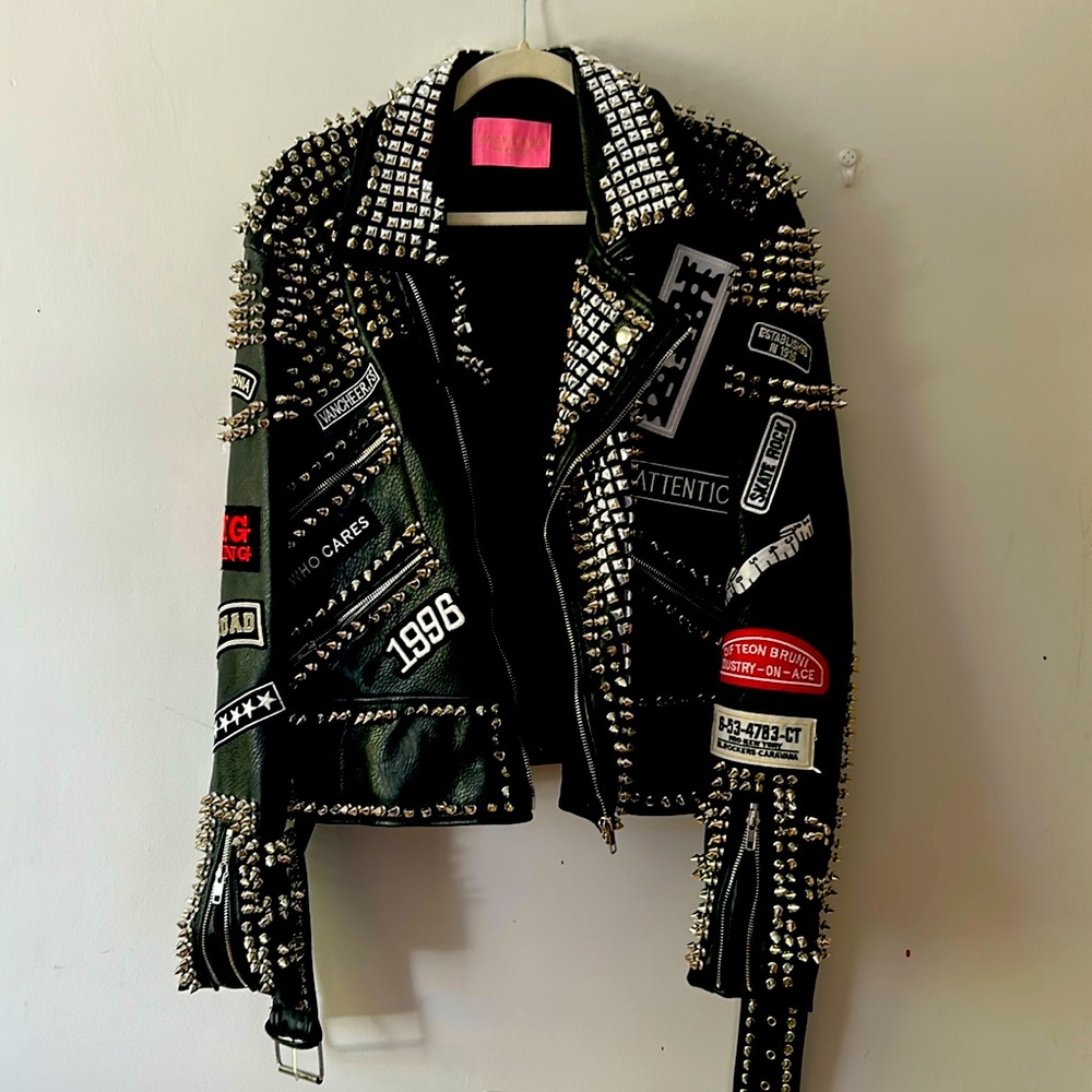 Azalea Wang ACDC-X Studded Jacket